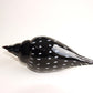 Black Speckled Glass Shell