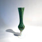 Murano Style Green Splatter Glass Vase on Stand